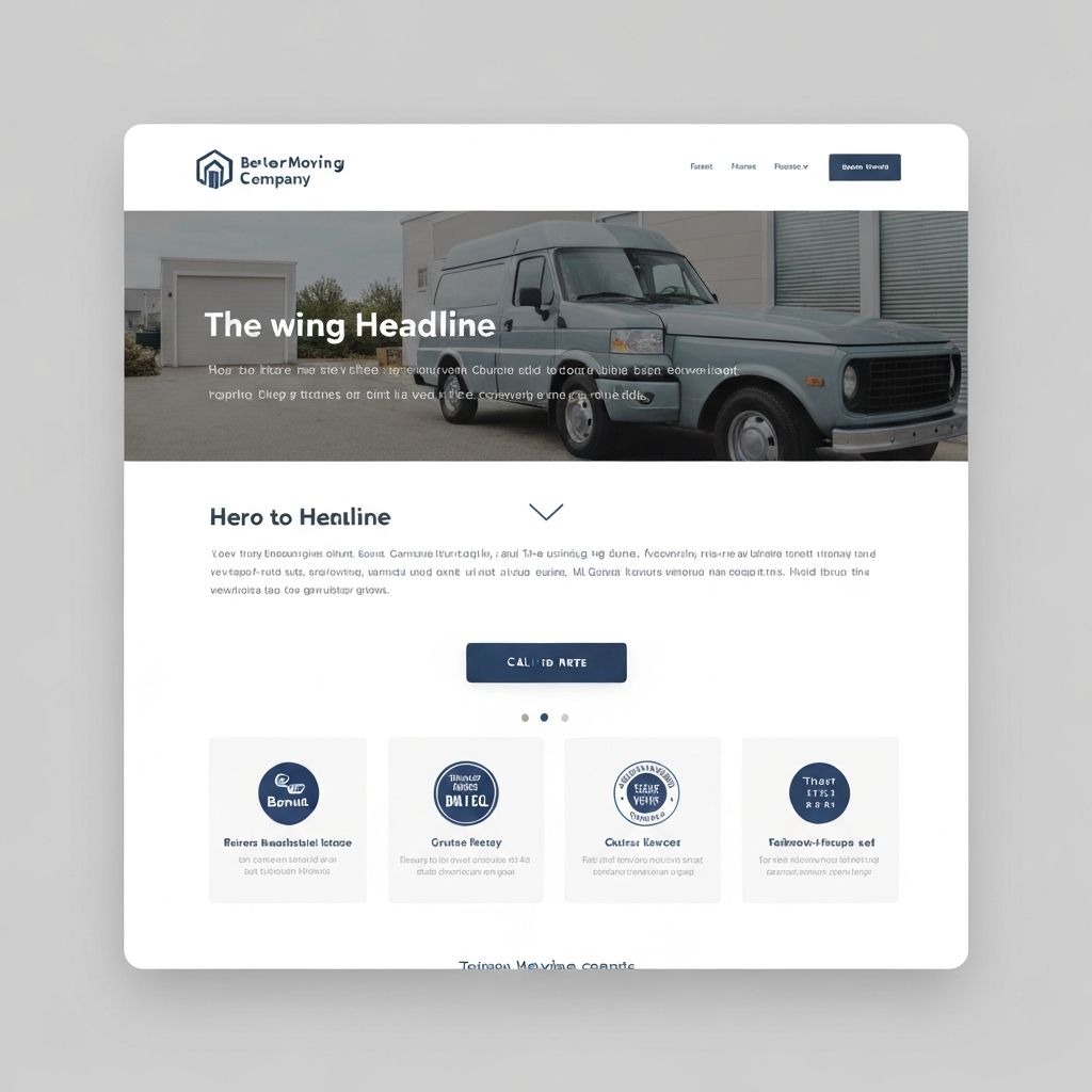 Moderne, professionelle Landingpage mit klarem Call-to-Action Moderne, professionelle Landingpage mit klarem Call-to-Action
